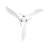 54" 3 - Blade Ceiling Fan With LED Lights And Remote Control Included