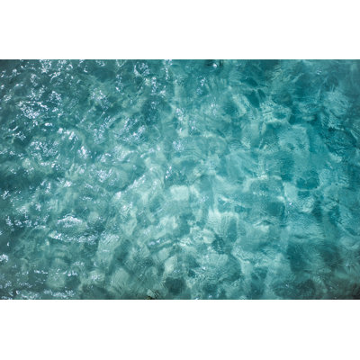 Clear Turquoise Sea Water 1 Piece Wrapped Canvas Wall Art