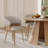 Modern Upholstered Wing Back Side Dining Chair With Solid Wood Legs-1756895101