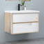 460 mm Wall Mounted Combined Vanity Unit with Integrated Resin Basin