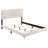 White Upholstered Queen Panel Bed-1627473133