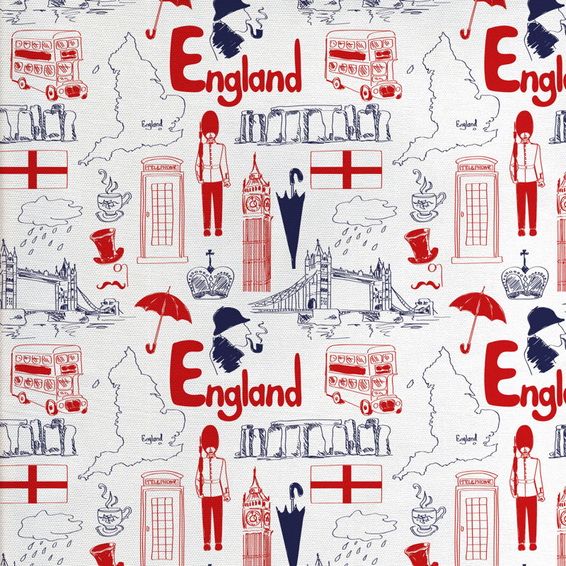 Tissu de londres, l 36 po x L 360 po