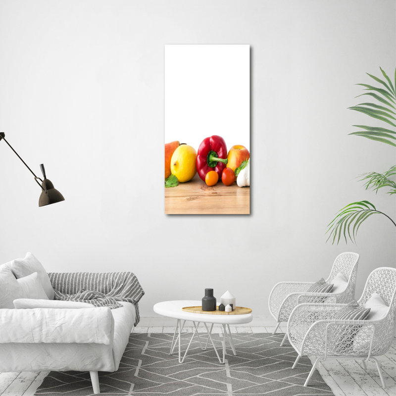 Fruits And Vegetables - Wrapped Canvas Print