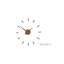 Sunset 19.68'' Solid Wood, Metal Wall Clock-697558540