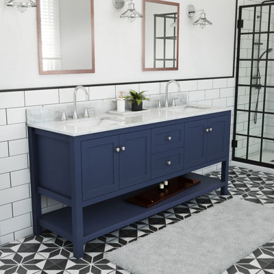 Ensemble de meuble-lavabo double 72 "