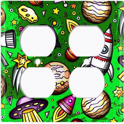 Plaque murale murale Rocket Ship Space Astronaut