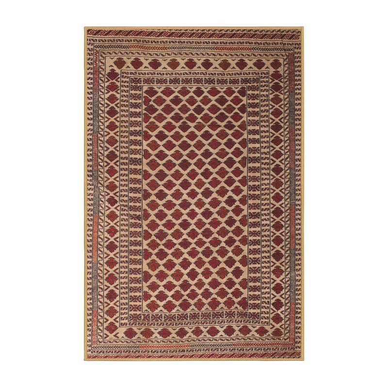 Tapis beige Southwestern, Rectangle 5 pi x 7 pi