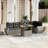 Vidaxl Garden Sofa Set PE Rattan Large Modular Garden Sofa Set
