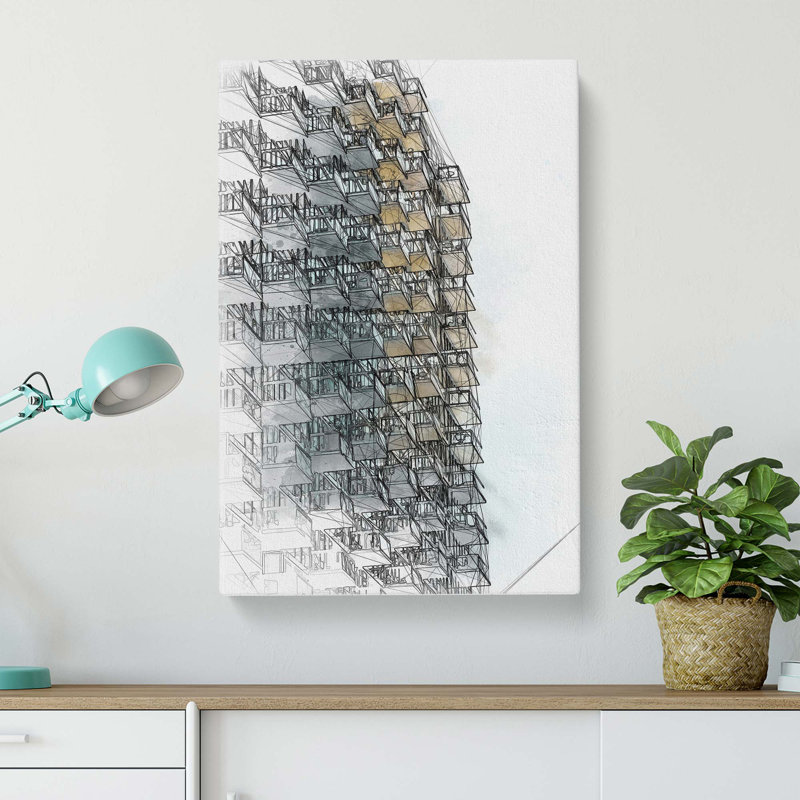 Sketching The Architecture Vol.16 - Wrapped Canvas, 76cm H x 50cm W x 3cm D