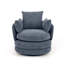Upholstered Swivel Barrel Chair-315395008
