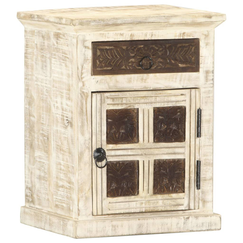 Richlands 40cm W Solid Wood Bedside Table