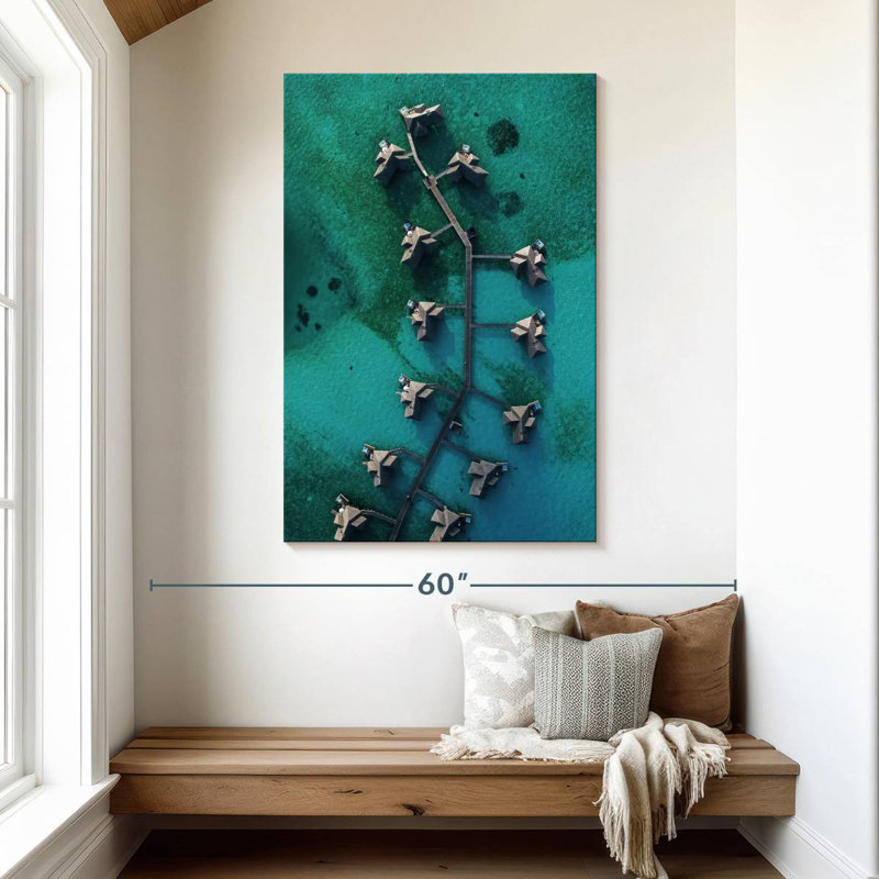 Aletra Beach Villas Aerial, 48" H x 32" W