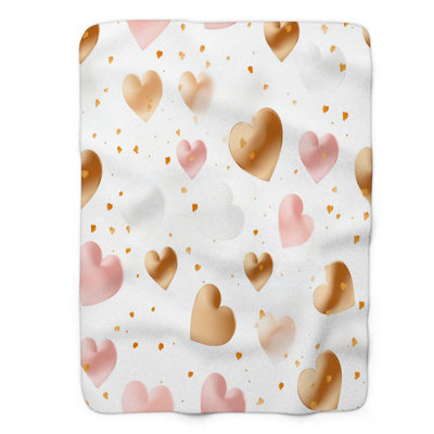 Valentine Pink - 1 Piece Premium Sherpa Blanket WB_FL_100624_0140