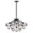 Elise 19-Light Convertible Cluster Chandelier w/ Thick-Cut Crystal Shades-65382863
