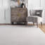 Tapis taupe en coton tissé à la main Adelmis-19006598