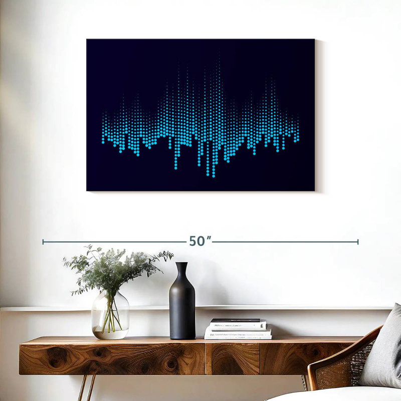 Avery Abstract Music Equalizer, 24" H x 36" W