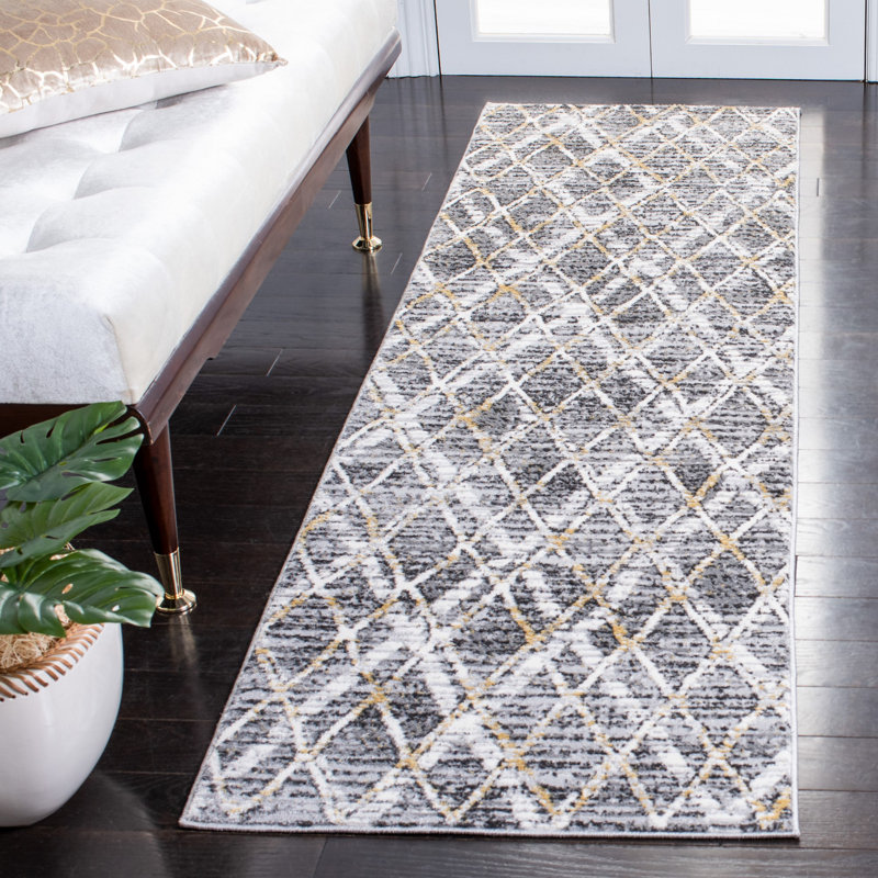 Weimer Performance Geometric Rug, Runner 2'2" x 8'