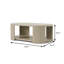 Table basse ovale moderne 49,6 ", chêne