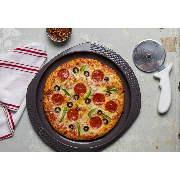 Lava Enameled Cast Iron Pizza, Crepe and Pancake Pan 8 inch-with Beechwood  Service Platter 