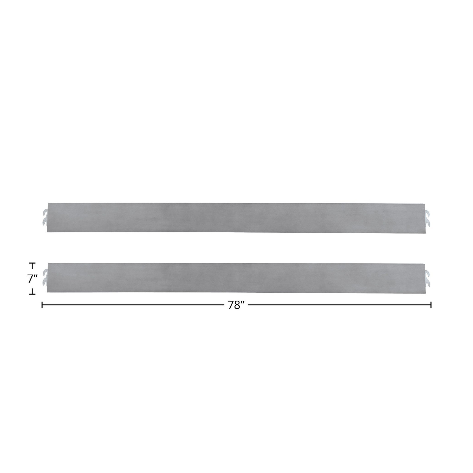 Charter Solid Hardwood Bed Rail, Gray