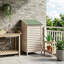 Vidaxl Garden Shed Solid Fir Wood Storage Cabinet Outdoor Modern Design Ample-129097140