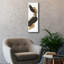 Toile épique Graffiti «Bold Gold Tall 4» par Chris Paschke, 12 po x 36 po