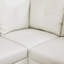 Canapé en cuir de luxe blanc respirant - confortable, élégant et durable pour le salon, la chambre à coucher ou le bureau