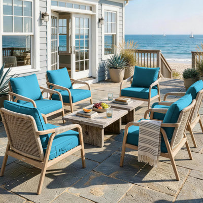 Outdoor Cushion Slipcovers All-Weather Patio Cushion Covers For Outdoor Furniture, Covers Only