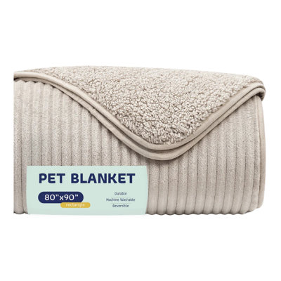 Katziela Fur Comfort Premium Cat and Dog Soft Throw Blankets for Cozy Homes, Striped Color