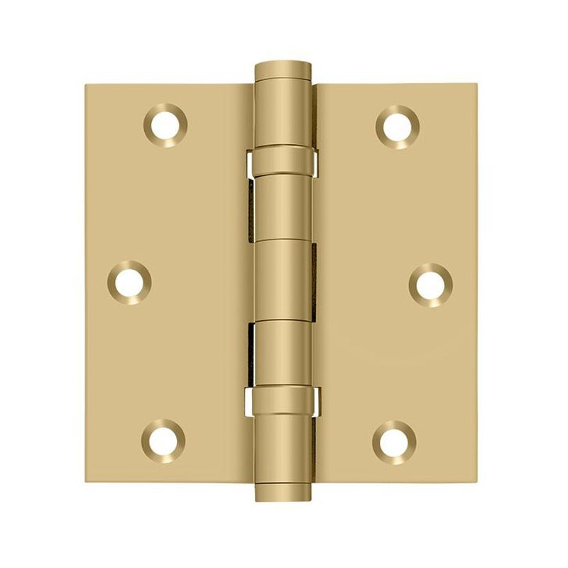 102'' x 102'' Butt Bearing Hinge, Brushed Brass