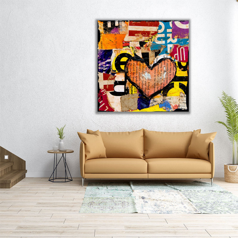 Mixed Luv - reproduction d'art sur toile, H 20 po x l 20 po