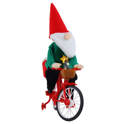 Magic of Christmas 11" Animated Cycling Gnome