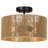 Rattan Semi Flush Mount-77261129