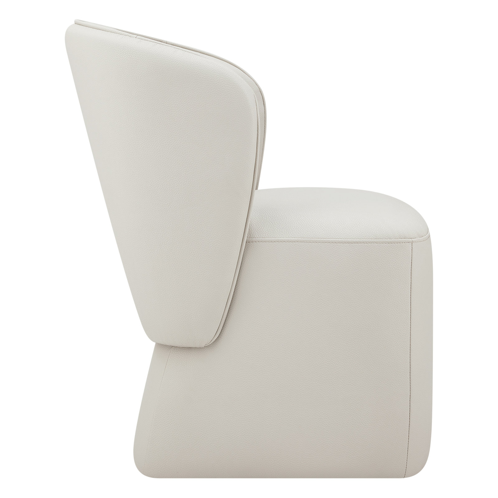 Niha Swivel Linen Dining Chair, Cream