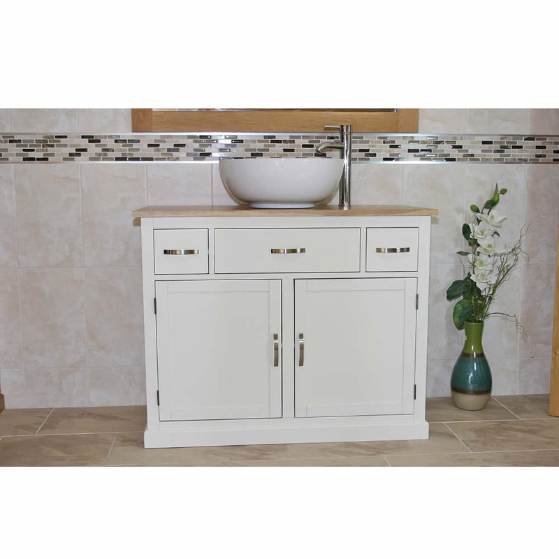 Trystan 1000mm Single Bathroom Vanity with Vessel Ceramic Basin