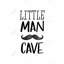 «Little man cave» - reproduction encadrée noir et blanc pour la décoration intérieure-139624222
