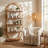70.8" Modern 5-Tier Arched Bookcase