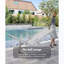 Chaise longue de patio avec dossier inclinable-129427517