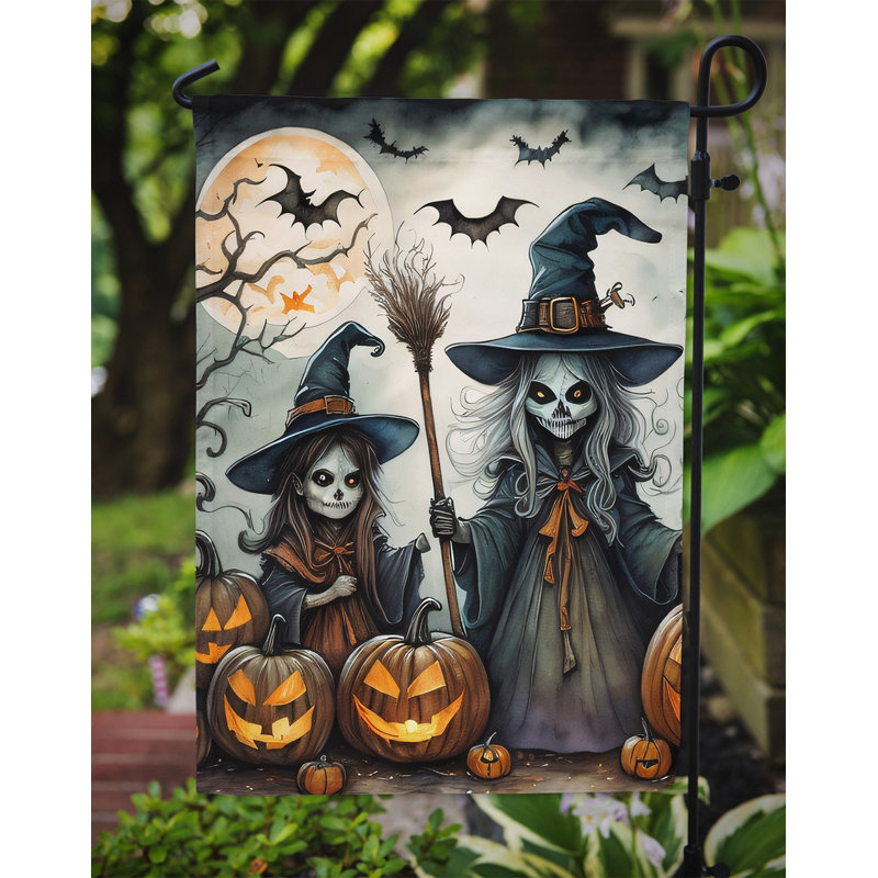 Double Sided 15.5'' H x 11.25'' W Polyester Halloween Garden Flag