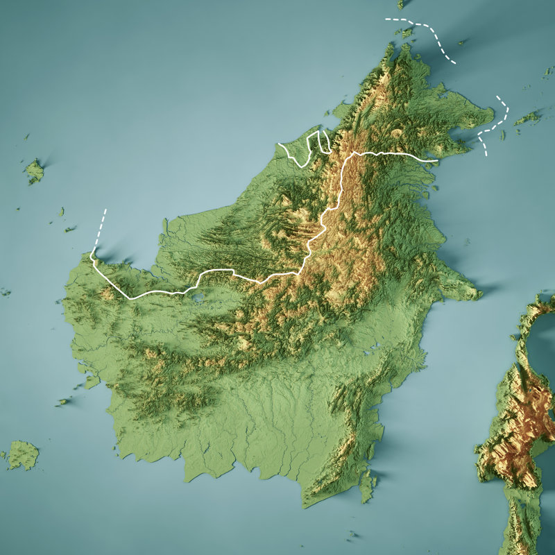 Carte topographique par Frankramspott, H 20 po x l 20 po