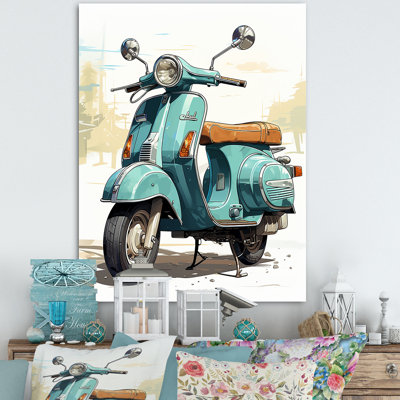 Calita Scooter Retro Rider II - Imprimé