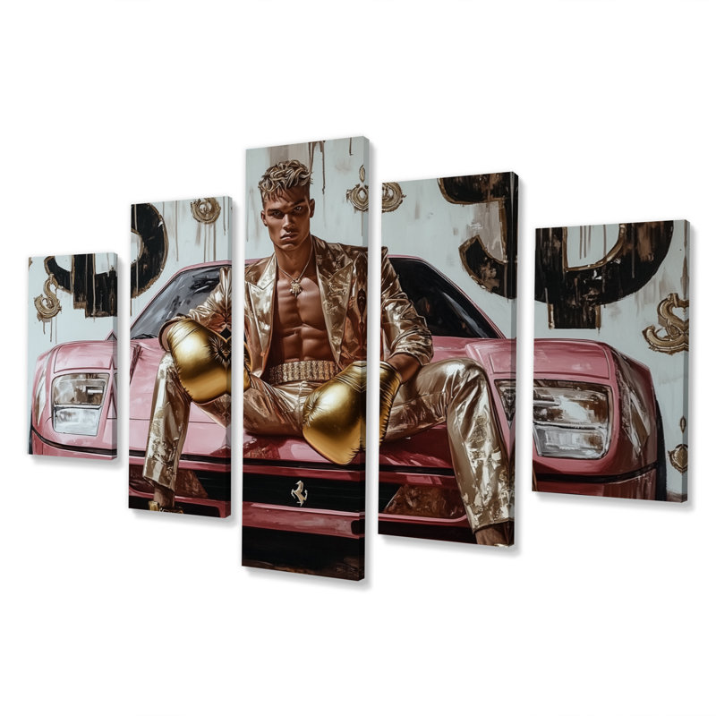 Ensemble d'art sur toile All Gold