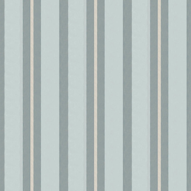 Miami Stripe Mini - Wallpaper, Ocean Breeze Blue, Peel & Stick, Self-Adhesive