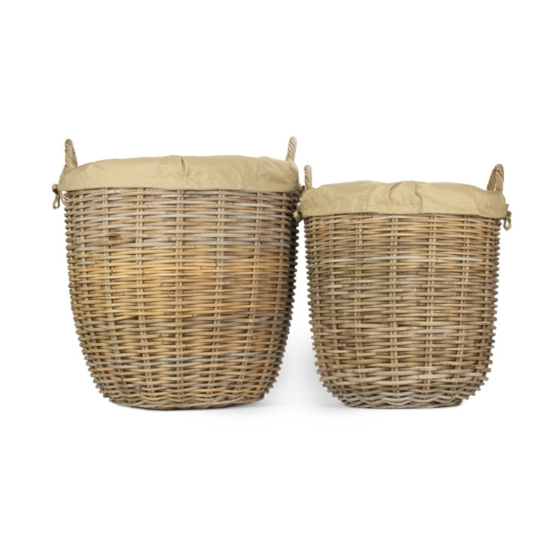 Gabouray Rattan Log Carrier