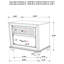 Table de chevet 2 tiroirs Barzini
