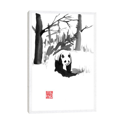 Panda In The Forest by Péchane - Painting on Canvas