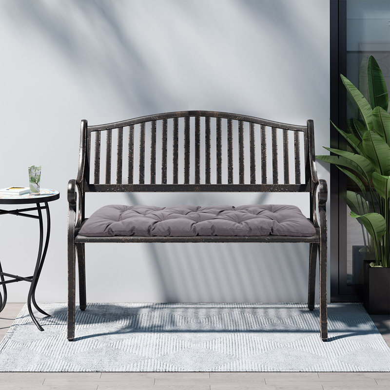 Outdoor Seat Cushion, Dark Grey