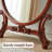 American-Style Retro Violin-Shaped Full-Length Mirror-2139262923