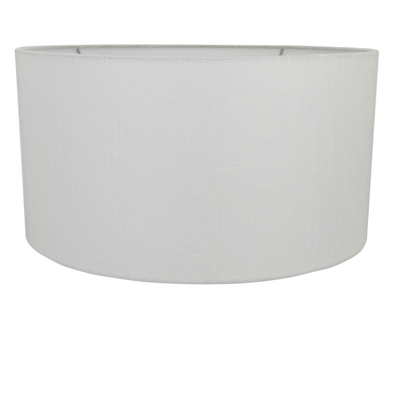 Abat-jours cylindriques 17 po en haut x 17 po en bas x 9 po, Blanc