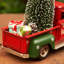 14" Red & Green Chrsitmas Truck